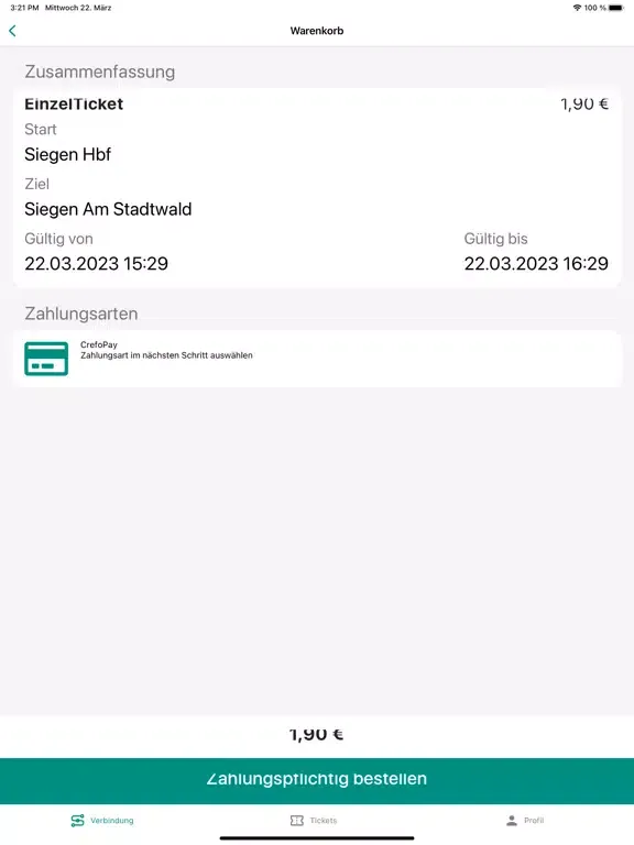 VWS Tickets iPad 应用截图