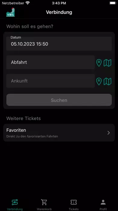 VWS Tickets应用截图