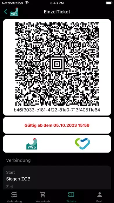 VWS Tickets应用截图