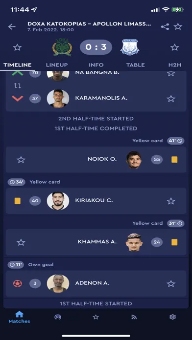 ภาพหน้าจอของ CFA Official App & Live Scores