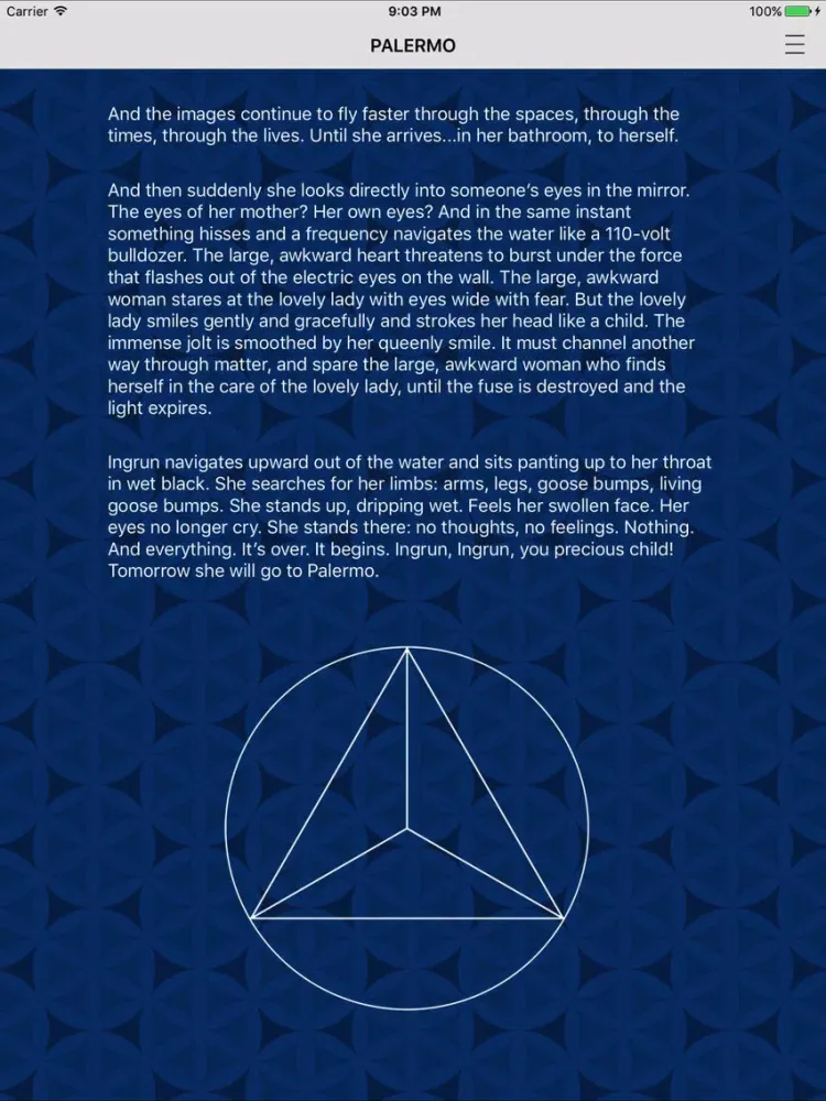 Capturas de tela do metatron­­­­ iPad 