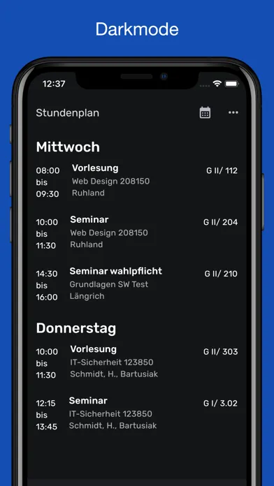 Studium Stundenplan 스크린샷