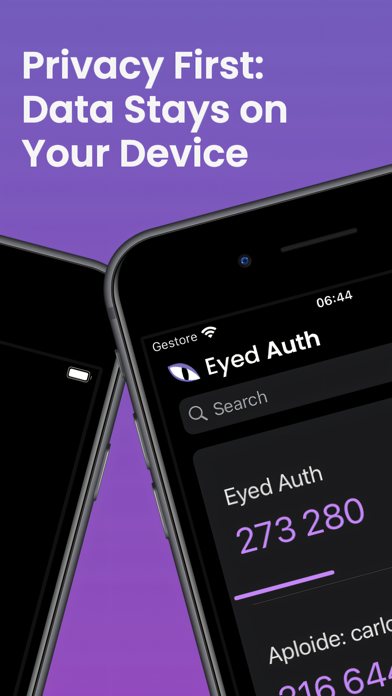Eyed Auth - Secure 2FA Screenshots