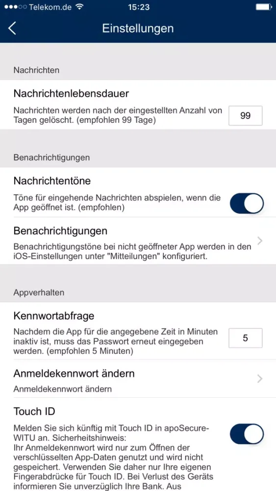 Capturas de pantalla de apoSecure+