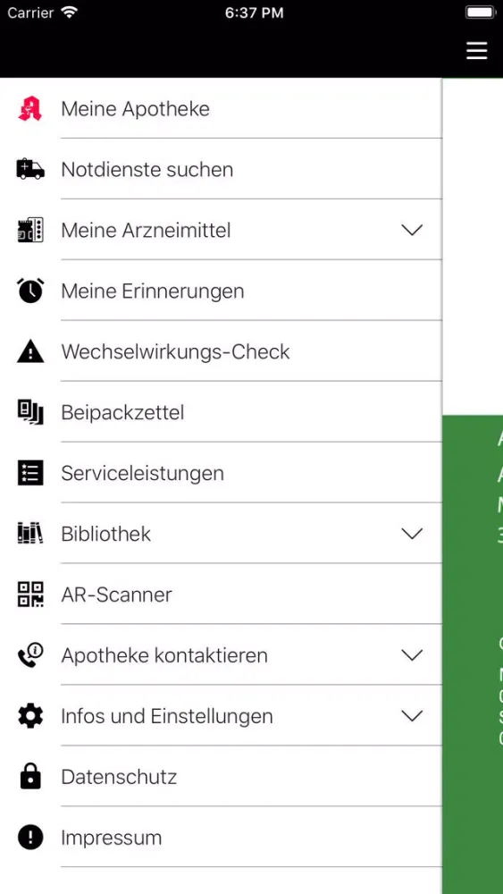 Apotheke-Baum Ekran Görüntüleri