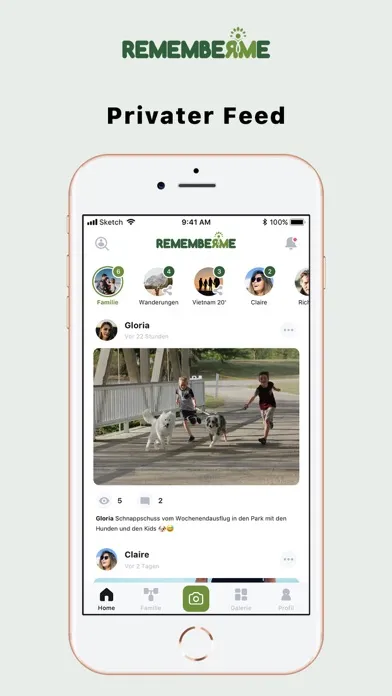 Captures d'écran de RememberMe App