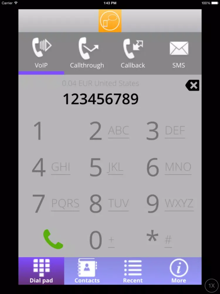 VIMAK AppCall iPad  স্ক্রিনশট