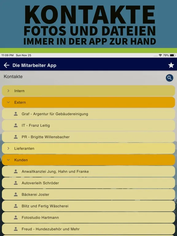 تصاویر Die Mitarbeiter App iPad 