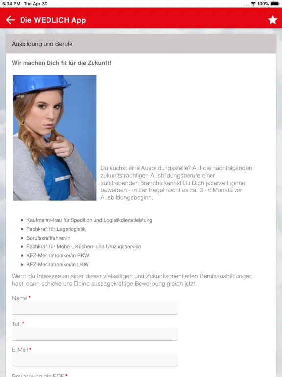 WEDLICH.App bewusst Gemeinsam iPad  スクリーンショット