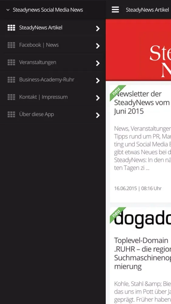 Captures d'écran de Steadynews - Social Media News