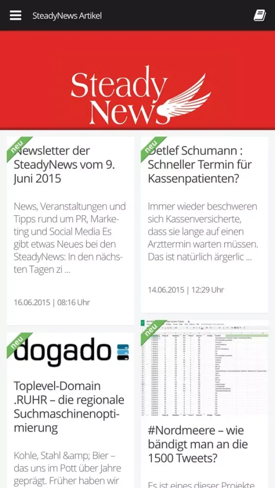 Captures d'écran de Steadynews - Social Media News