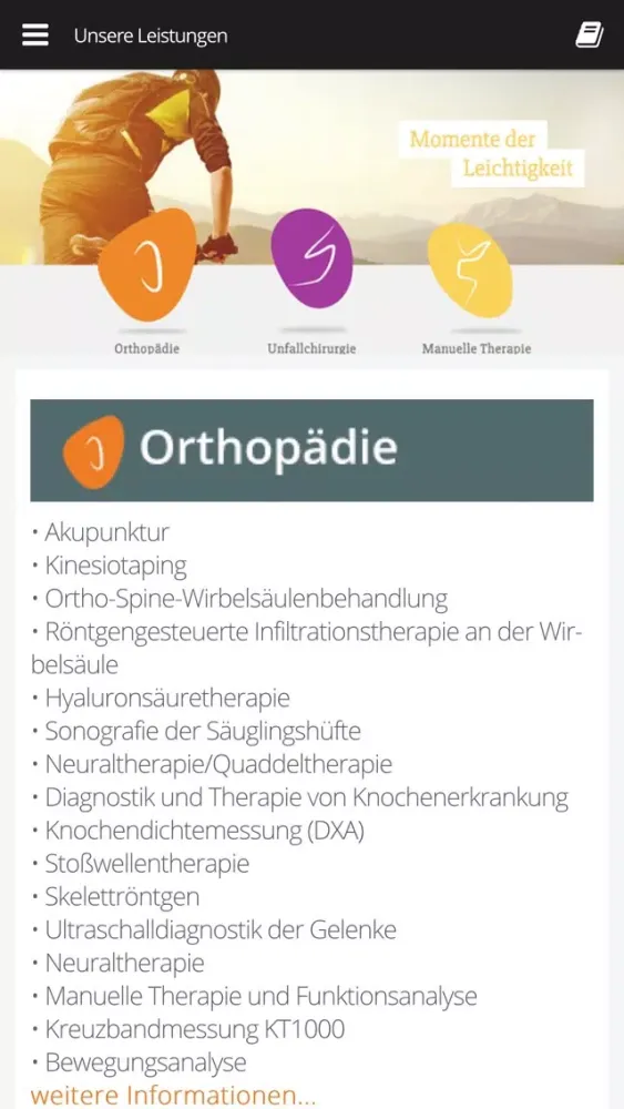 Orthopädie Hirschberg سکرین شاٹس