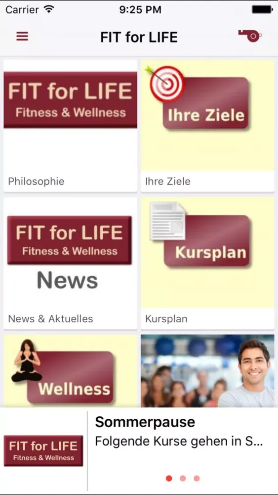 Ảnh chụp màn hình của FIT for LIFE Gladenbach