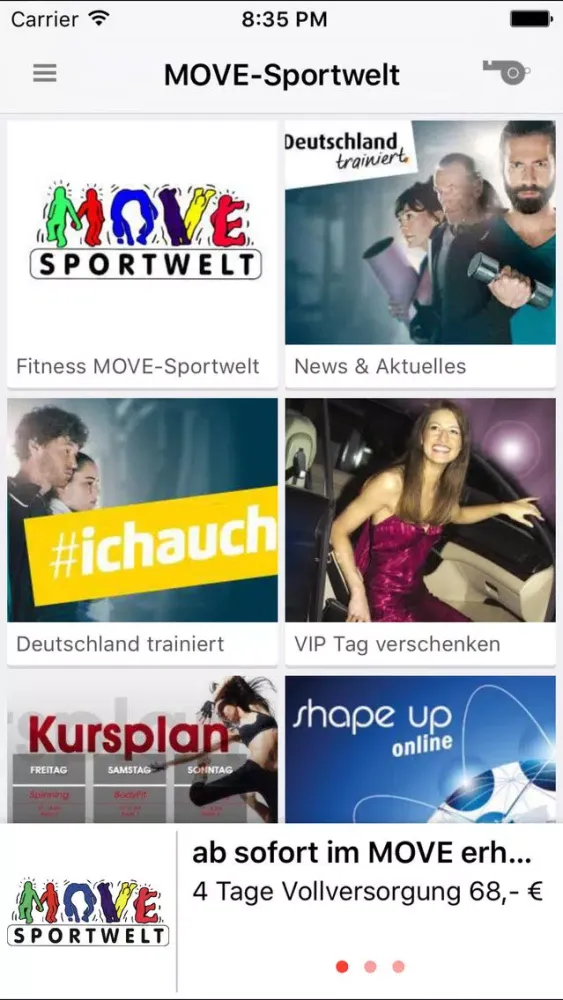 Ảnh chụp màn hình của MOVE-Sportwelt