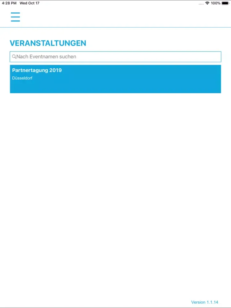 SD: Partnertagung 2019 iPad  Ekran Görüntüleri