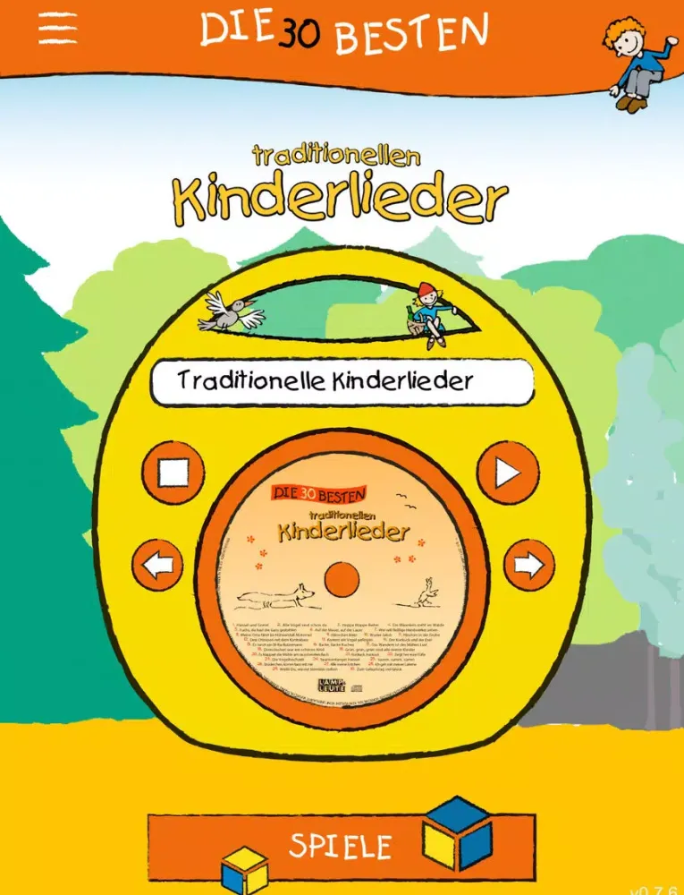 ภาพหน้าจอของ Die 30 besten traditionellen Kinderlieder iPad 
