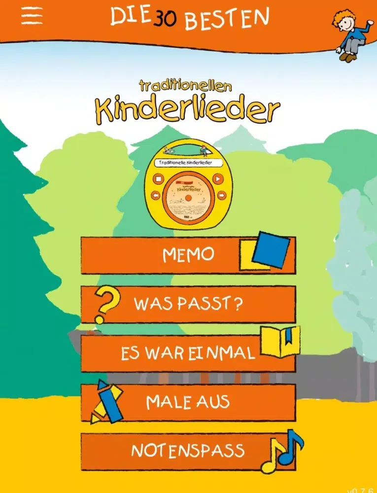 ภาพหน้าจอของ Die 30 besten traditionellen Kinderlieder iPad 