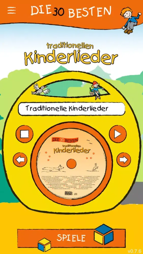 ภาพหน้าจอของ Die 30 besten traditionellen Kinderlieder