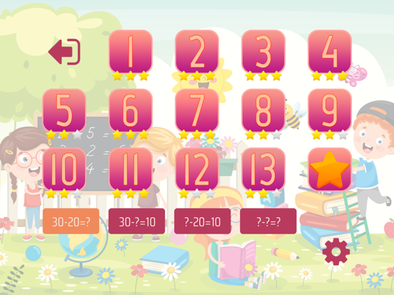 Capturas de tela do First grade Math - Subtraction iPad 