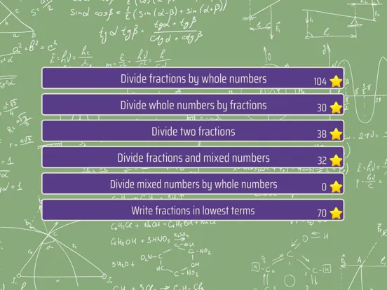 Tangkapan layar Dividing Fractions Trainer iPad 