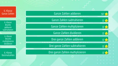 Captures d'écran de Mathe 6. Klasse