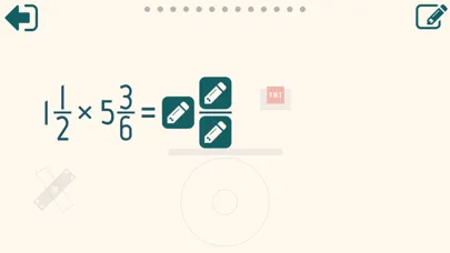 Capturas de tela do Multiplying Fractions Trainer