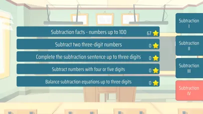 Tangkapan skrin Subtraction Math Trainer