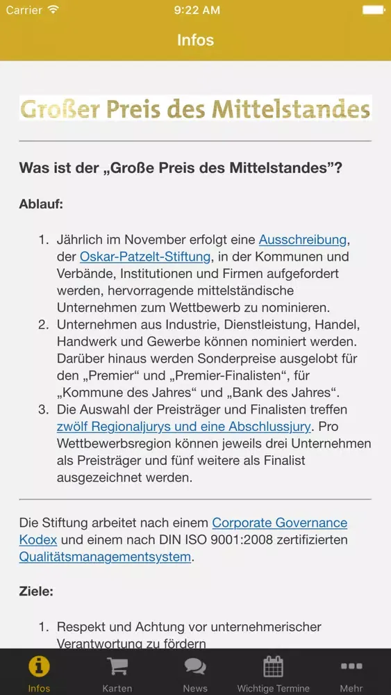Mittelstandspreis应用截图