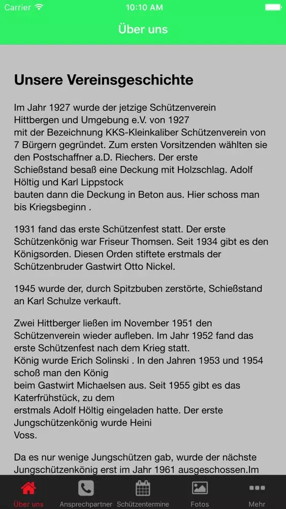 Capturas de tela do Schützenverein Hittbergen