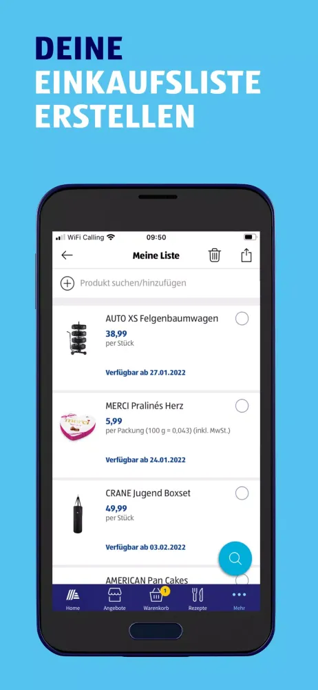 ALDI SUISSE Screenshots
