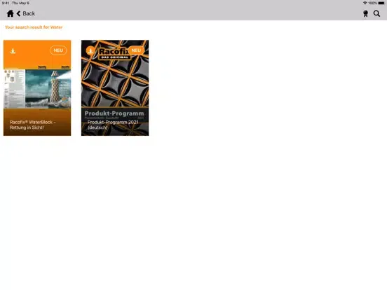 Racofix® iPad  Screenshots