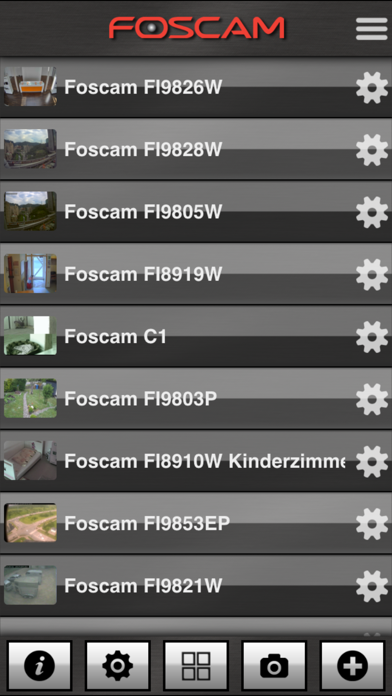 Zrzuty ekranu Multi Foscam FC
