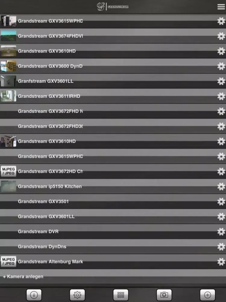 Screenshot di Grandstream FC iPad 