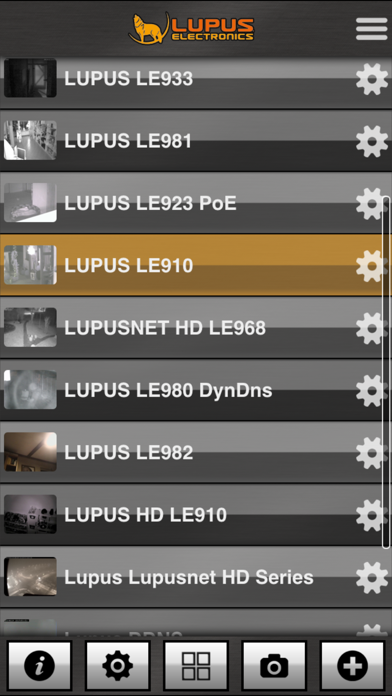 Tangkapan layar LUPUS FC - IP camera surveillance