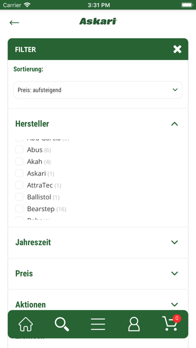 Askari Jagd-App Screenshots