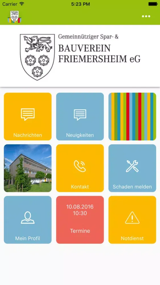 Capturas de pantalla de Bauverein Friemersheim direkt