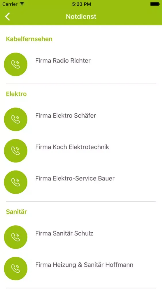Capturas de pantalla de Bauverein Friemersheim direkt
