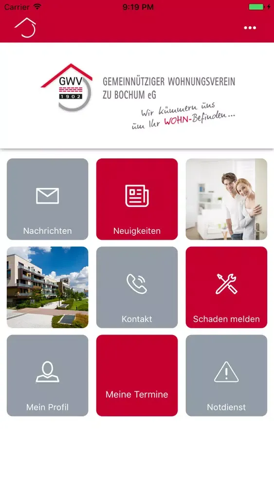 Tangkapan skrin GWV Bochum direkt