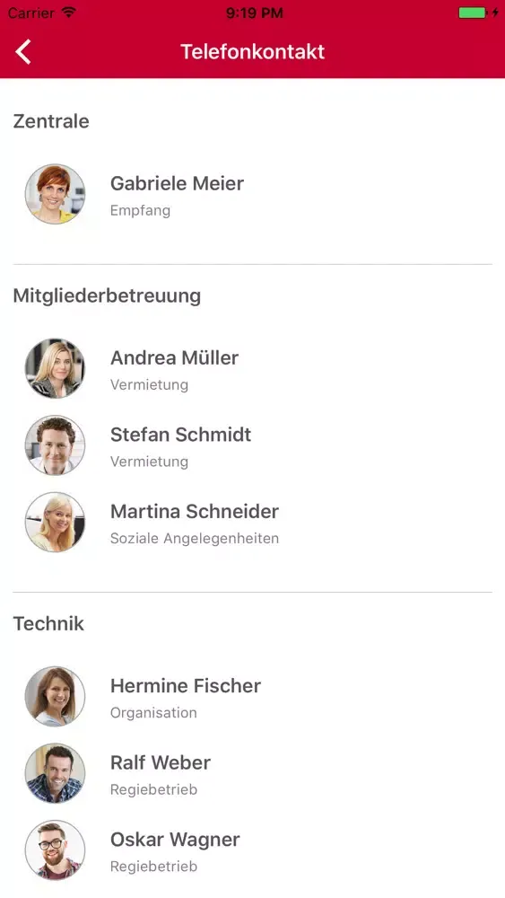 Tangkapan skrin GWV Bochum direkt