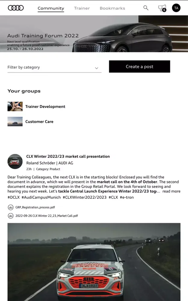Audi Qualification Gateway App应用截图