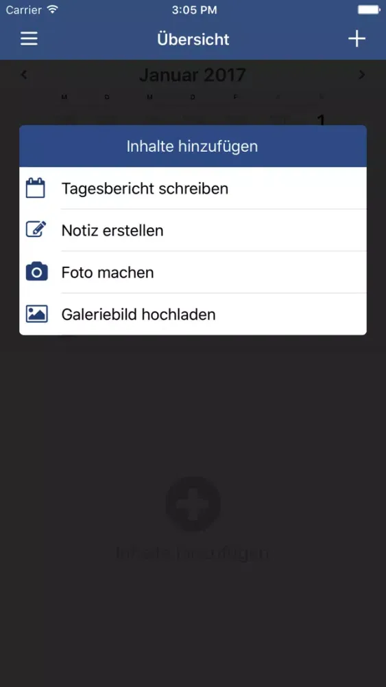 Скриншоты Online-Berichtsheft Gärtner