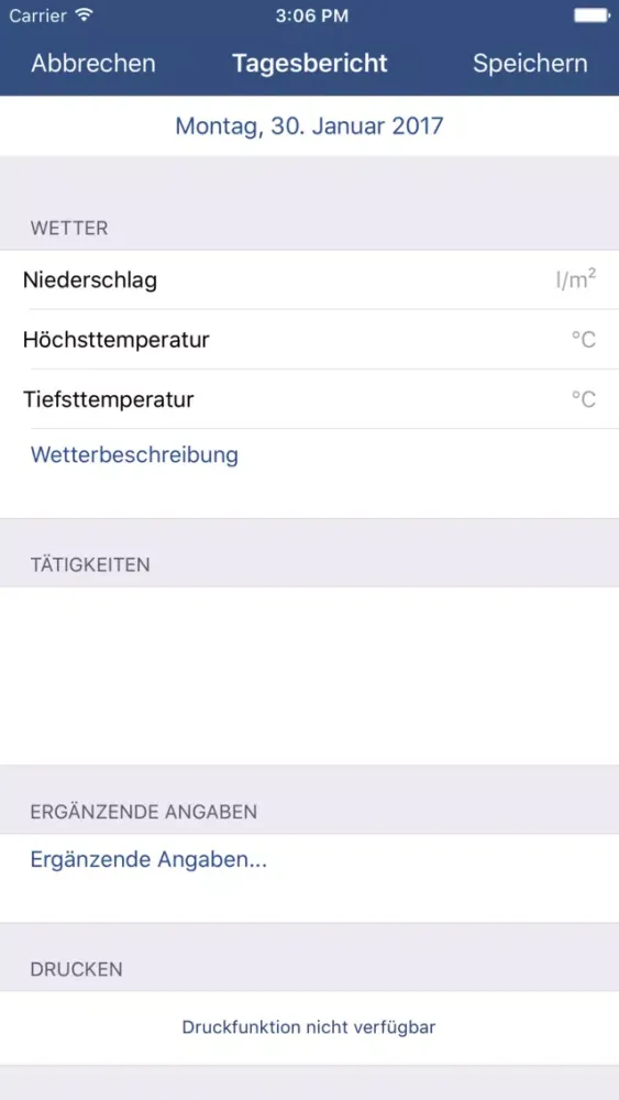 Скриншоты Online-Berichtsheft Gärtner