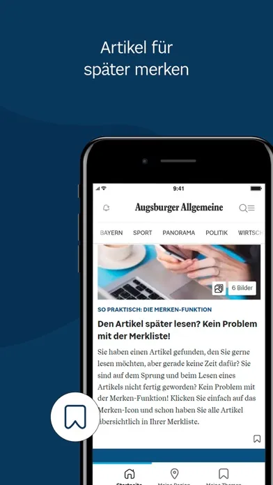 Capturas de pantalla de Augsburger Allgemeine News