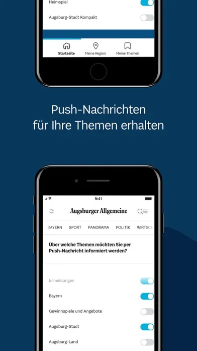 Capturas de pantalla de Augsburger Allgemeine News