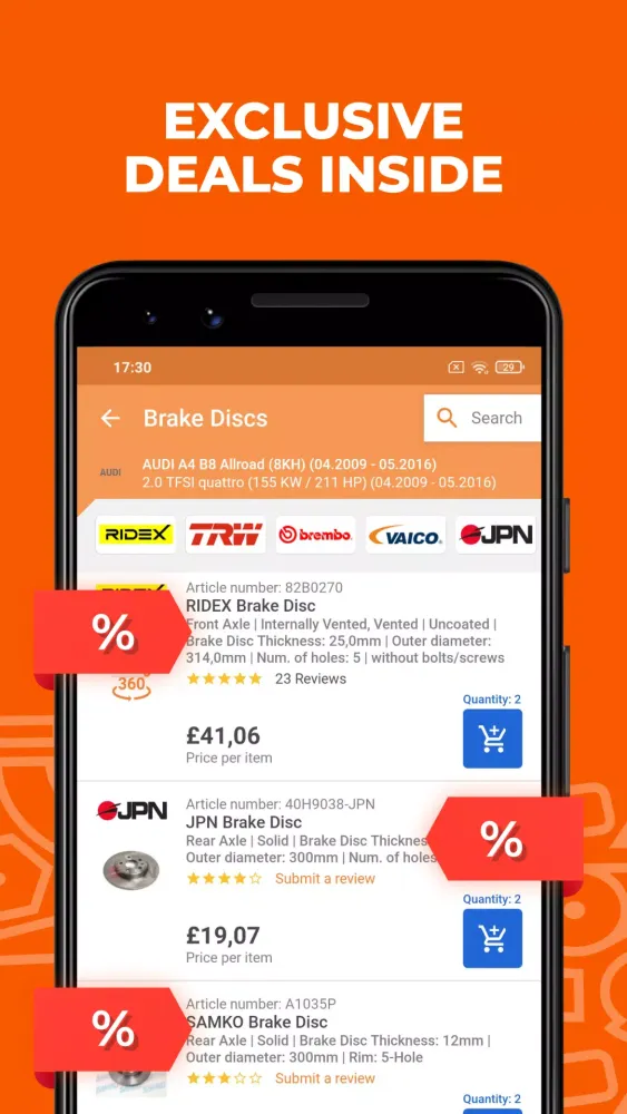 AUTODOC: buy car parts online Screenshots