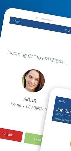 ภาพหน้าจอของ FRITZ!App Fon
