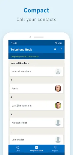 ภาพหน้าจอของ FRITZ!App Fon