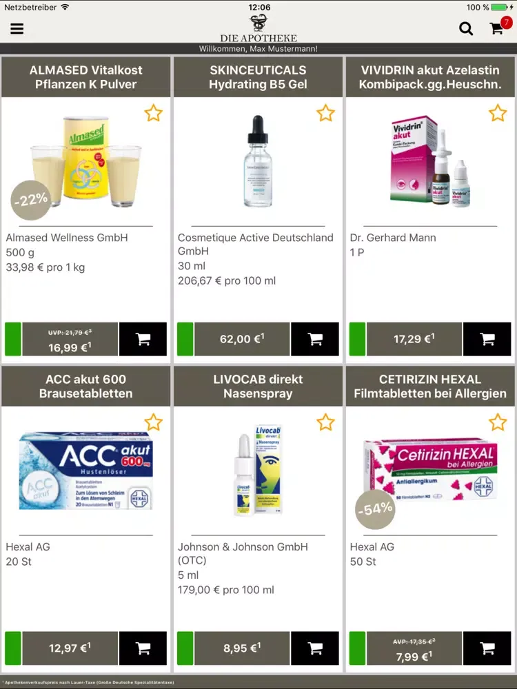 Capturas de tela do DIE APOTHEKE AM DERMATOLOGIKUM iPad 