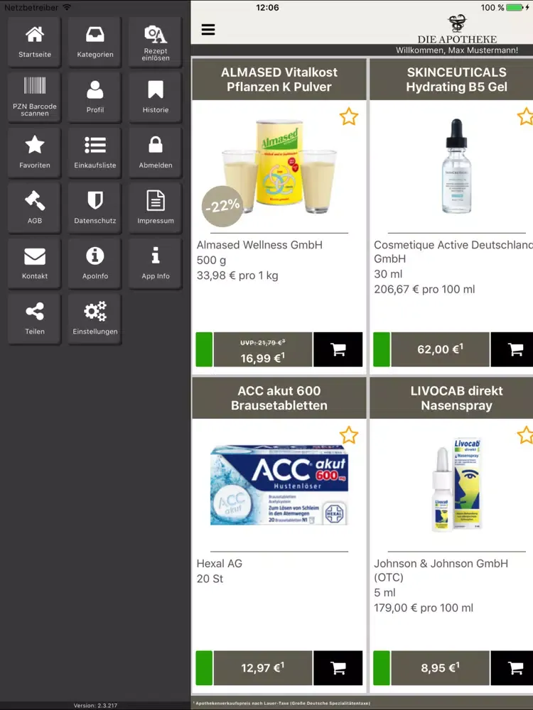Capturas de tela do DIE APOTHEKE AM DERMATOLOGIKUM iPad 