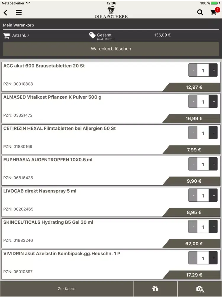 Capturas de tela do DIE APOTHEKE AM DERMATOLOGIKUM iPad 